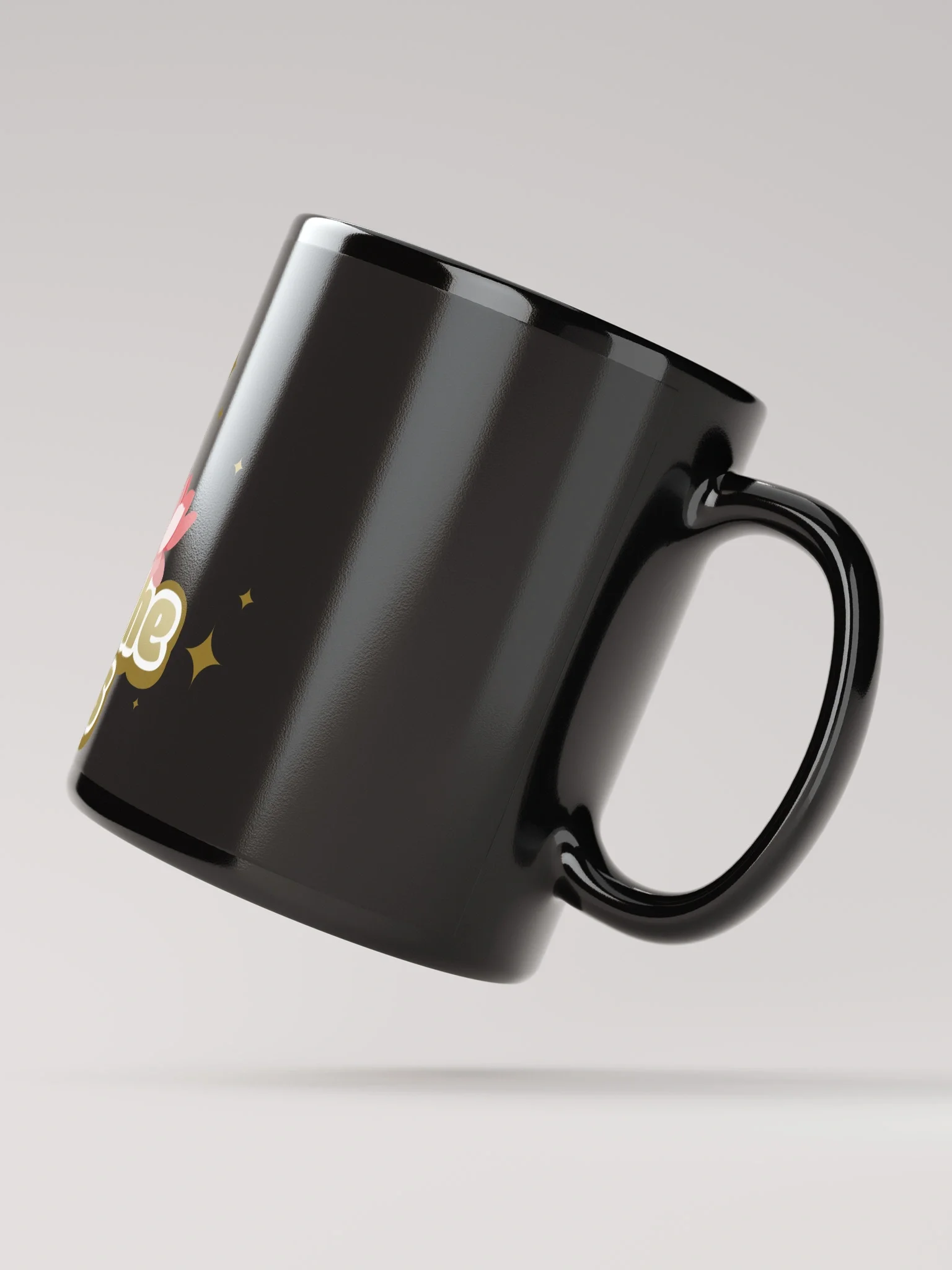 WTHI Black Glossy Mug product image (5)