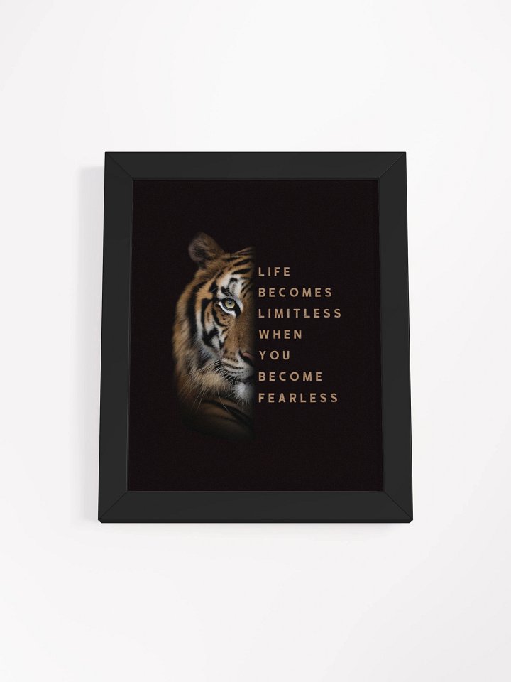Fearless Tiger Framed Poster product image (1)