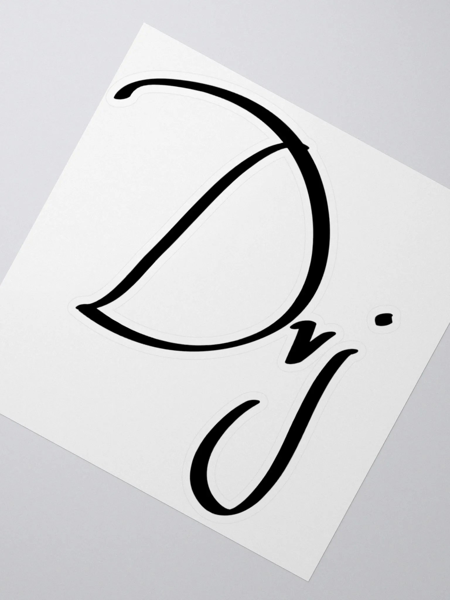dvj black sticker product image (2)