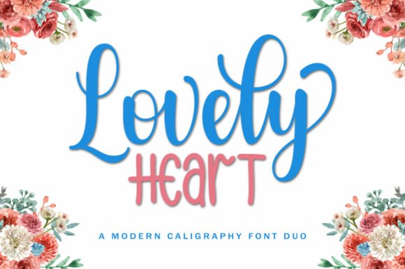 Lovely Heart | Modern Calligraphy Font Duo product image (1)