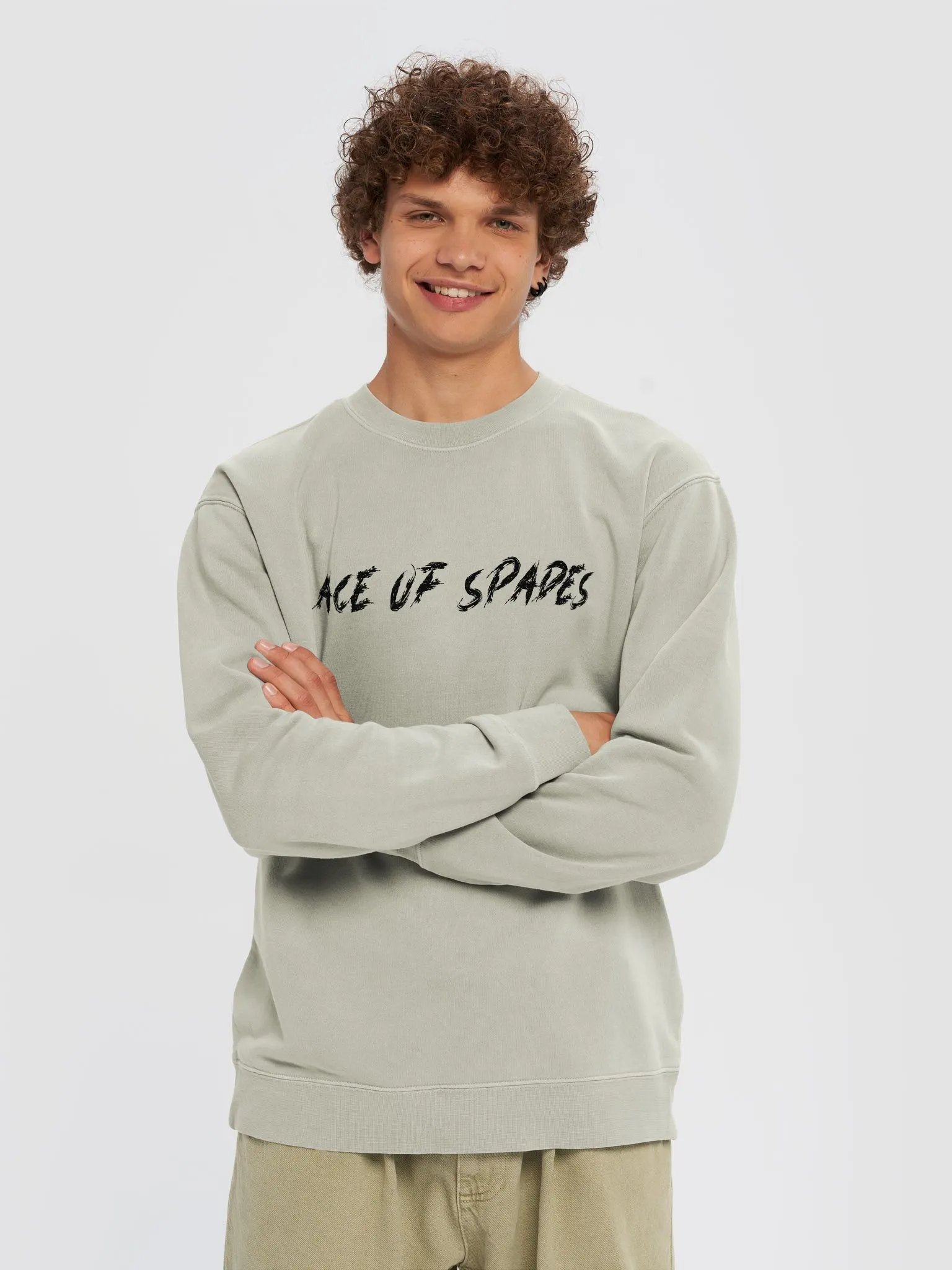 ACE OF SPADES ♠️ unisex midweight pigment dyed sweatshirt product image (3)
