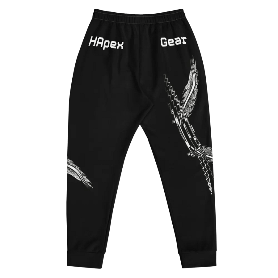 White HApex Gear White Logo Cancer Awareness Orange Ribbon. Black Recycled Men's Joggers product image (4)