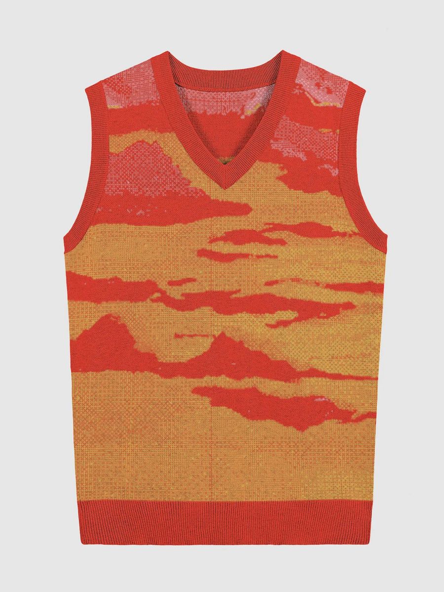 Sunset Serenity V-neck Sweater product image (1)