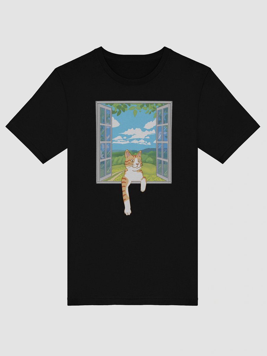 Orange Cat Peeking Through Window T-Shirt product image (17)