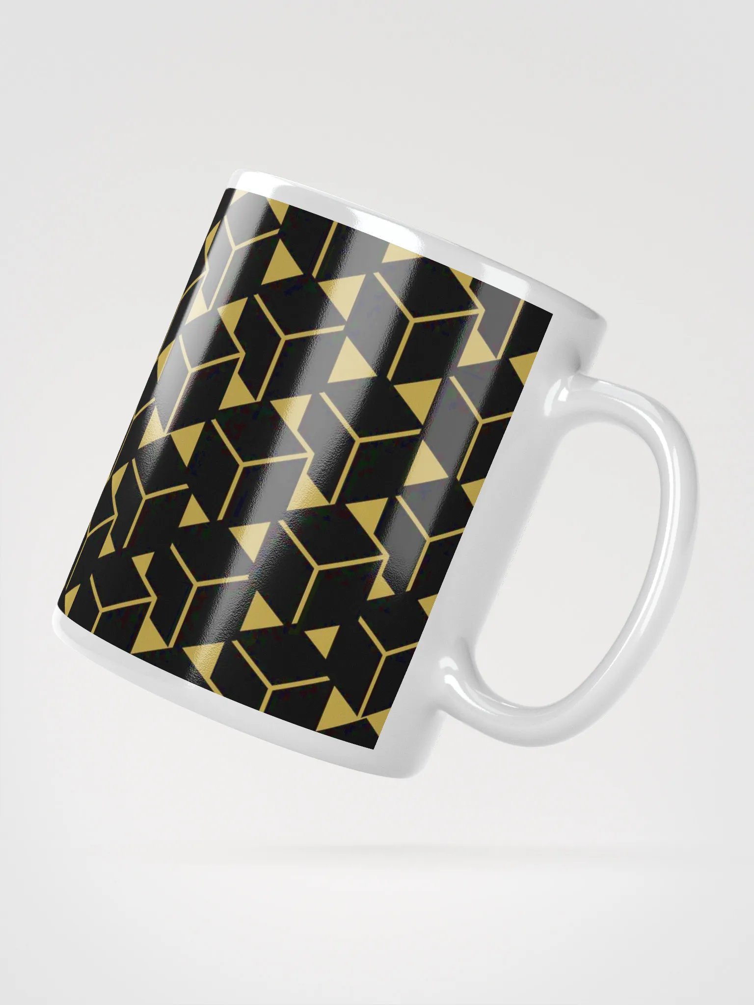 Golden Illusion Geometric Mug product image (2)