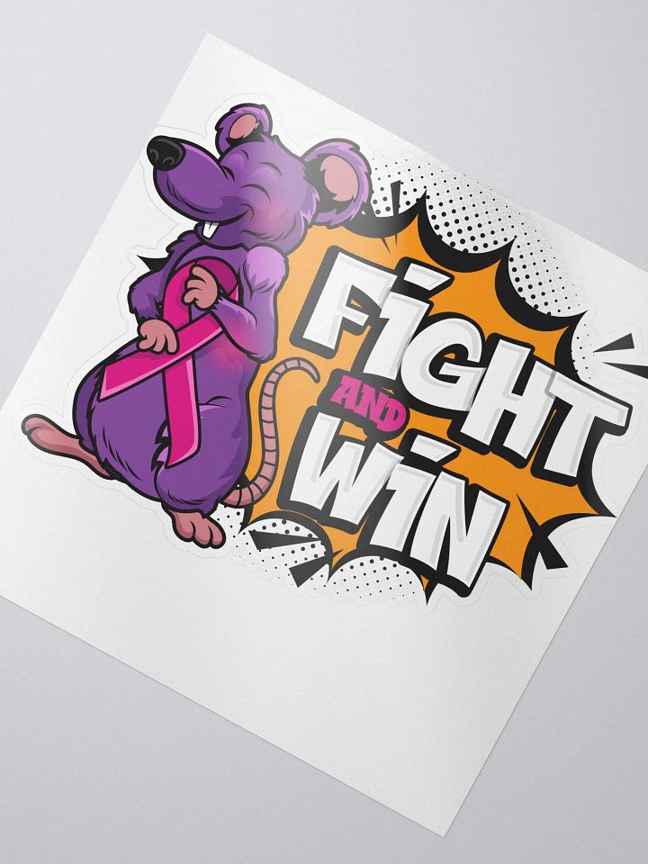 DesRatBreastCancer Logo Sticker product image (2)