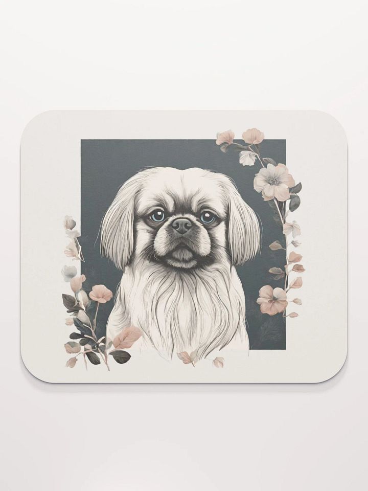 Floral Pekingese Mouse Pad product image (1)