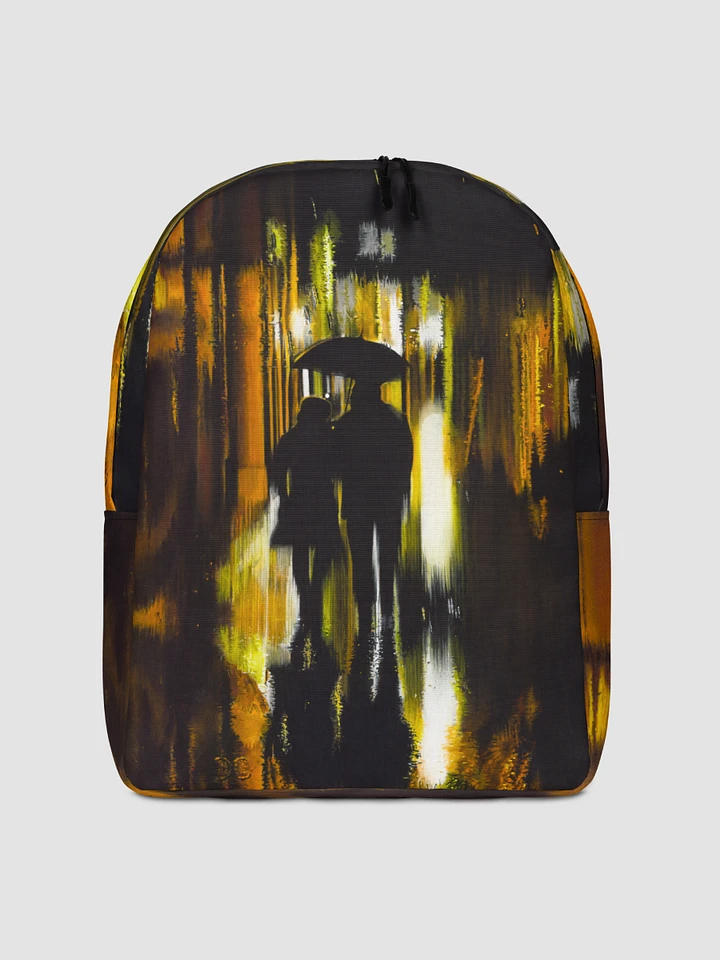 Rainy Street Scene Minimalist Backpack product image (1)