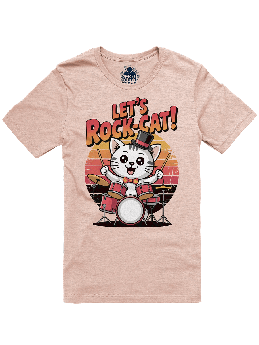Rock-Cat Drummer T-Shirt product image (1)