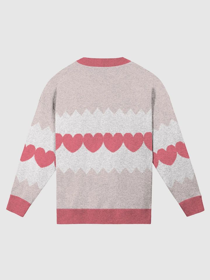 Line of Hearts Knitted Relaxed Sweater product image (2)