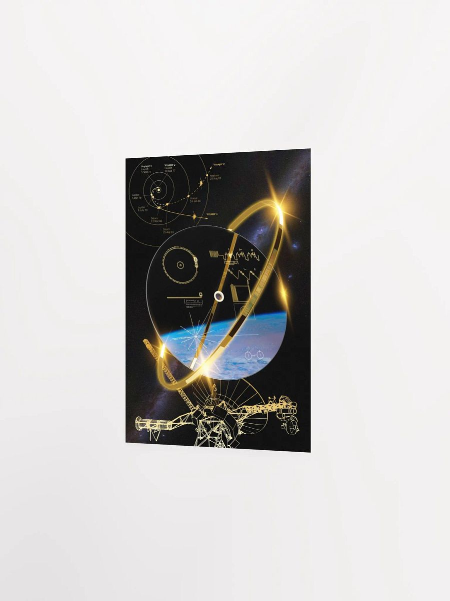 NASA Voyager 1 Golden Record — space poster, science print product image (8)