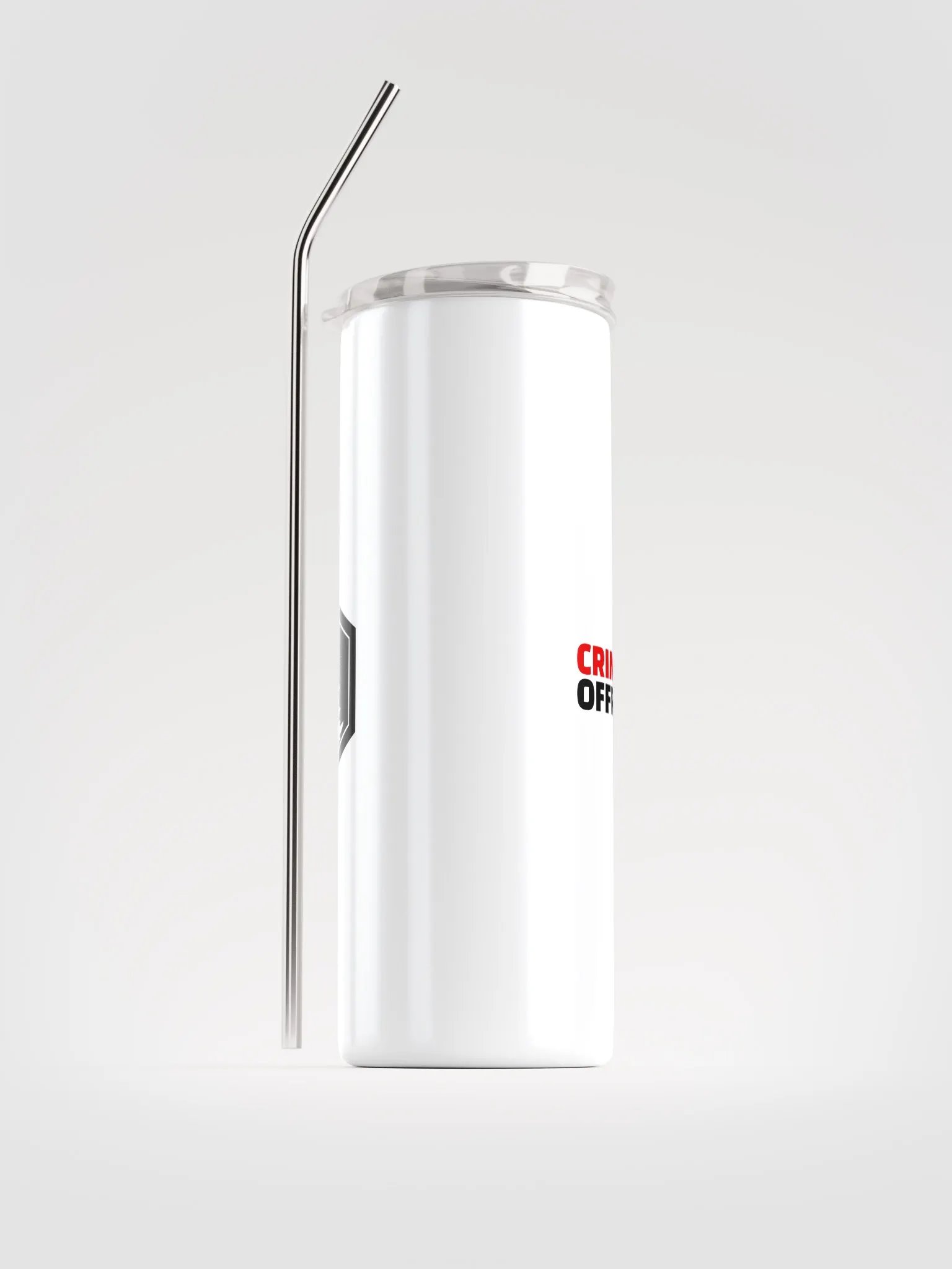 20oz Stainless Steel Tumbler W/ Straw product image (1)