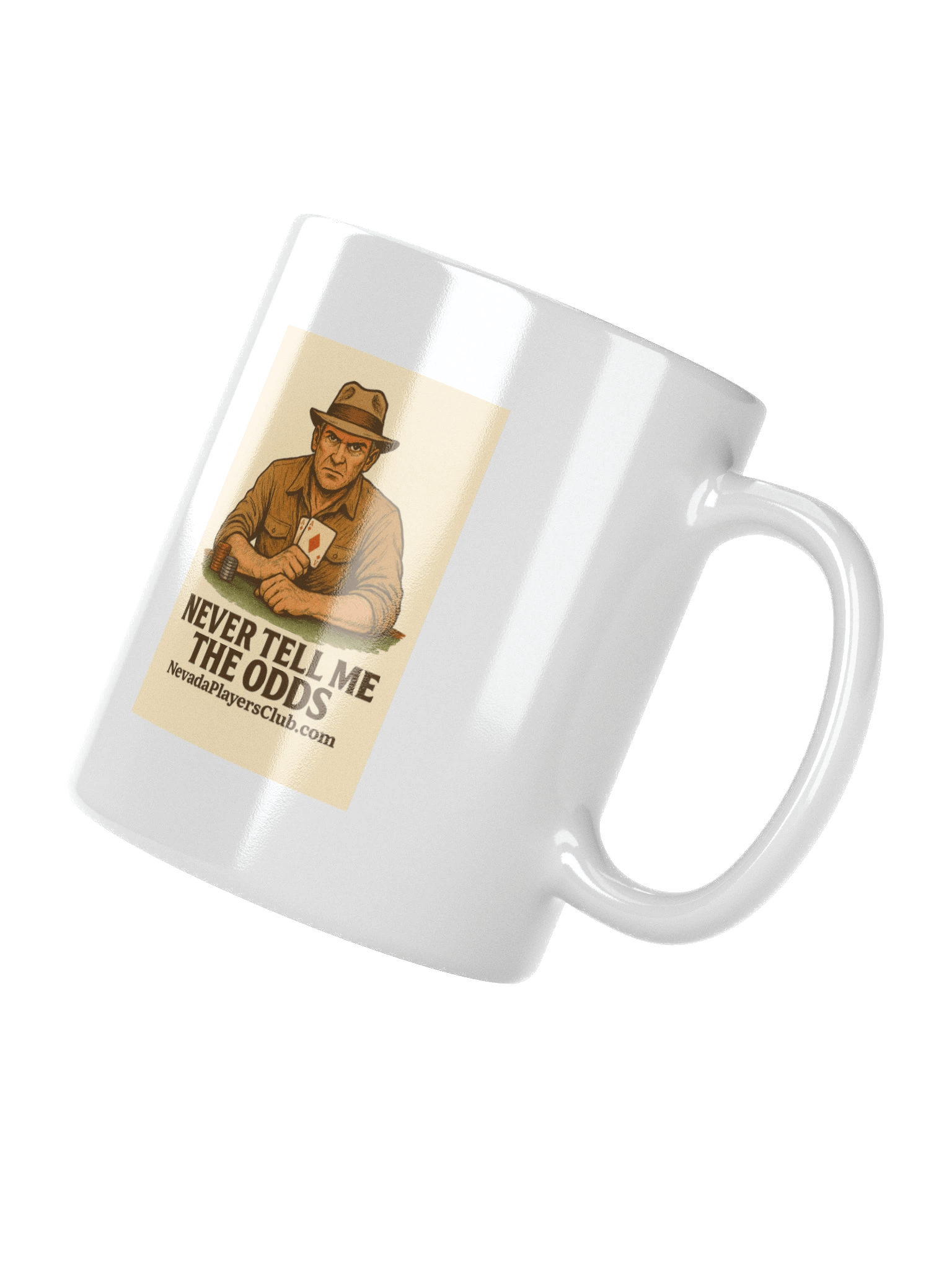 White Never Tell Me The Odds Mug - Fedora Edition product image (3)