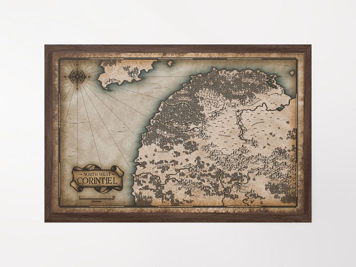 North West Corintiel Map Poster product image (3)