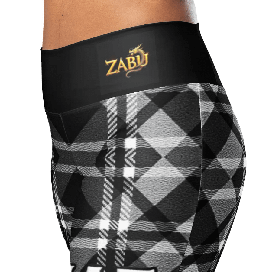 Zabu Checkered Plaid Flare Leggings product image (4)
