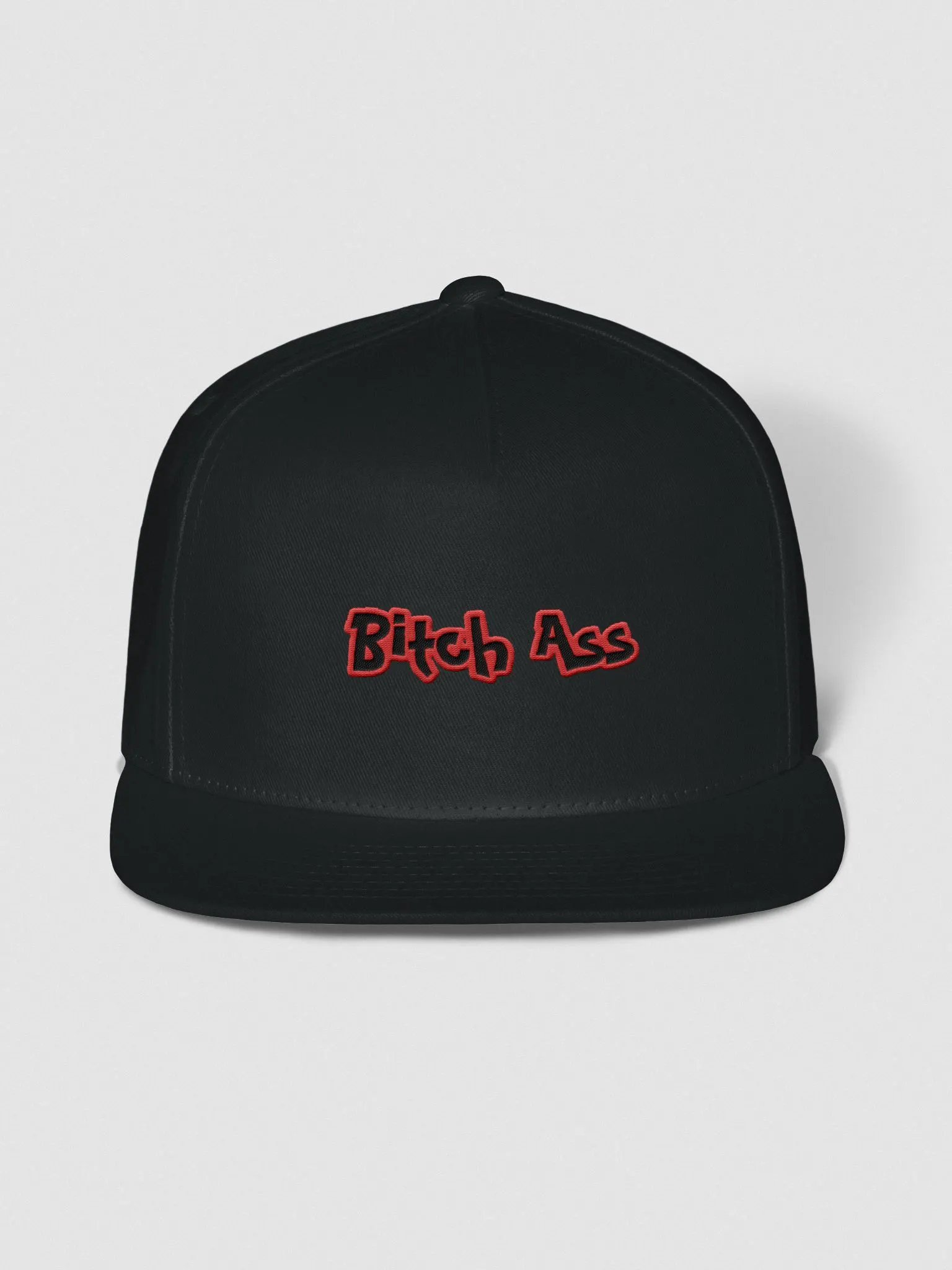 Bitch Ass Yupoong Flat Snapback Cap product image (8)