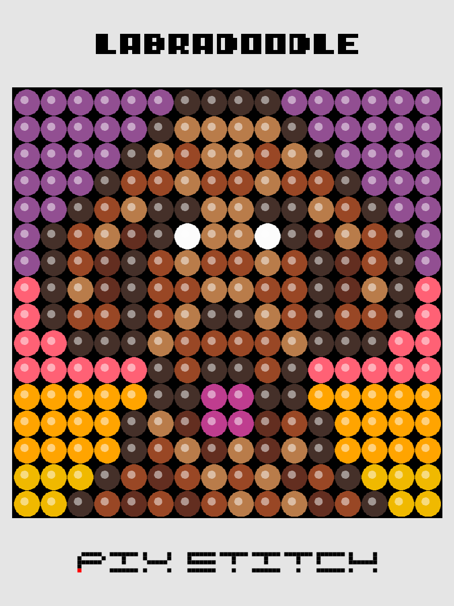 Labradoodle Pixel Art product image (1)