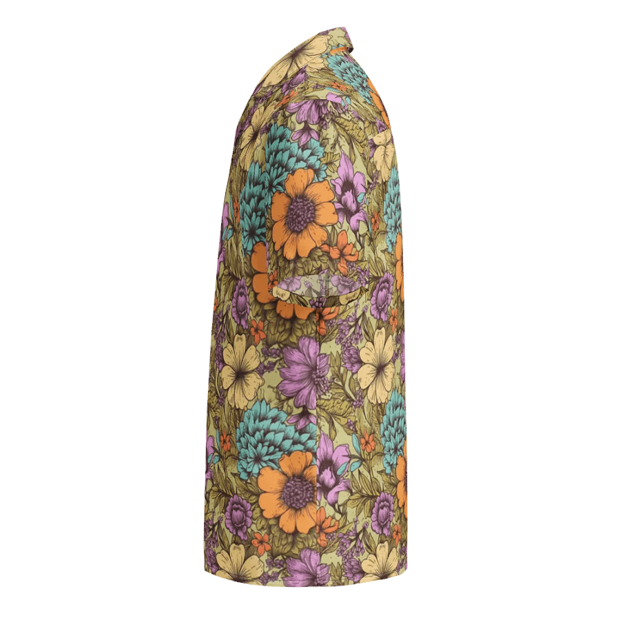 70s Floral Pattern-Seamless Vintage Design Hawaiian Shirt product image (3)
