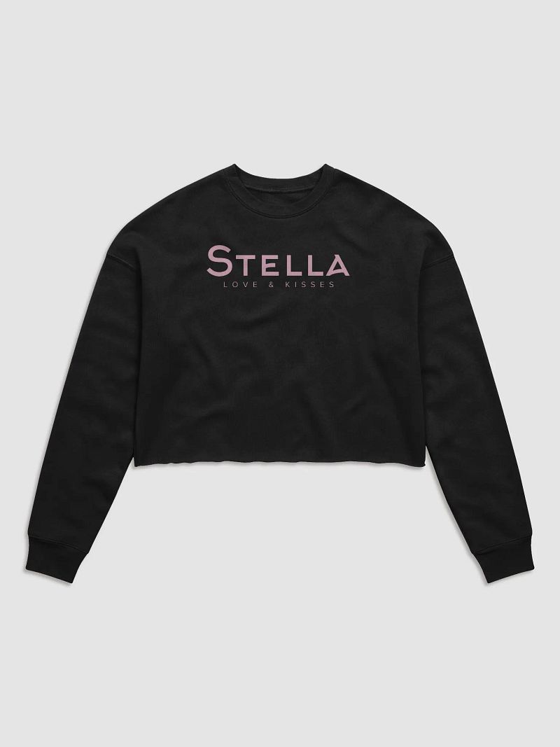 "Love & Kisses" Brand Women's Fleece Crop Sweatshirt