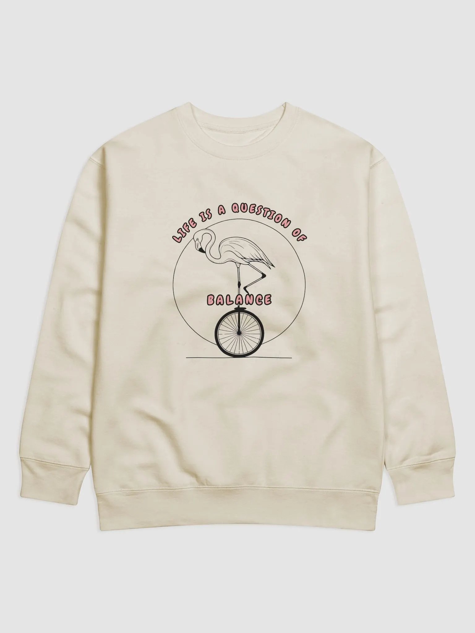 Balance Flamingo Unicycle Sweatshirt product image (1)