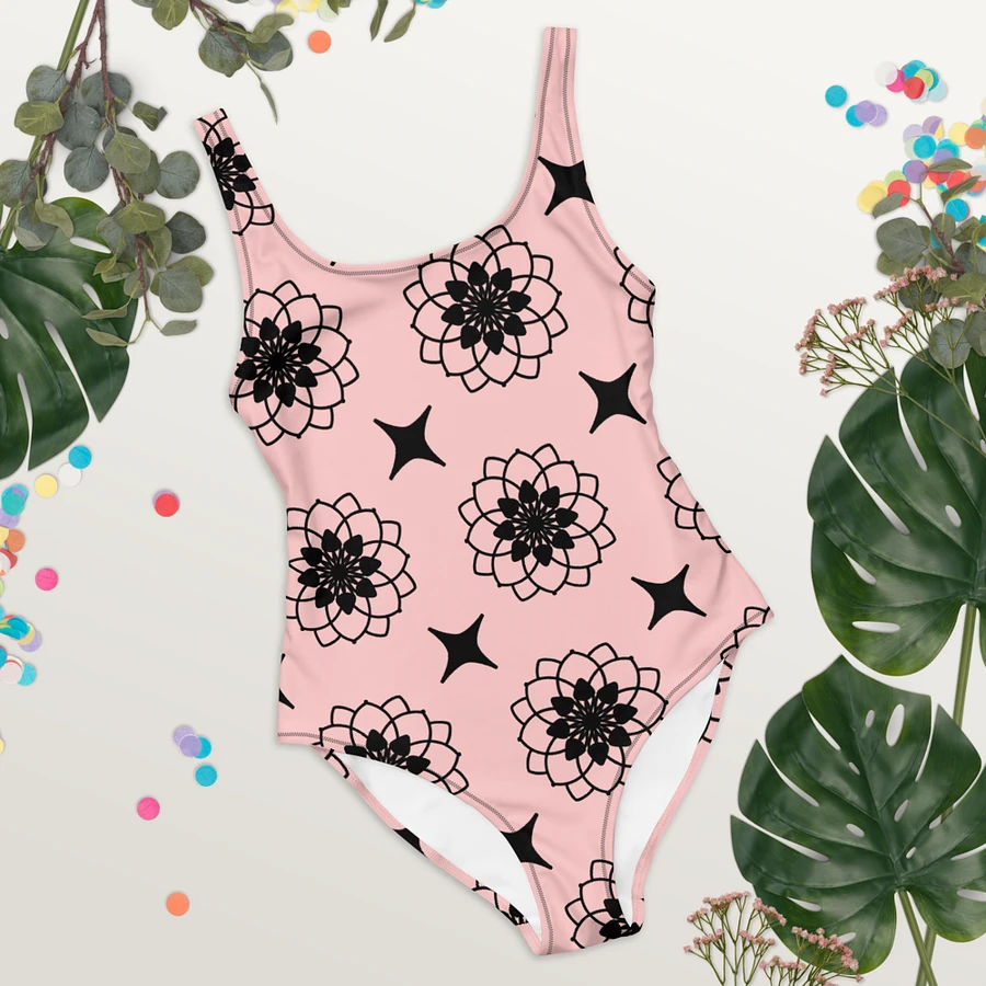 Gorgeous Blush and Black Pattern Swimsuit product image (8)