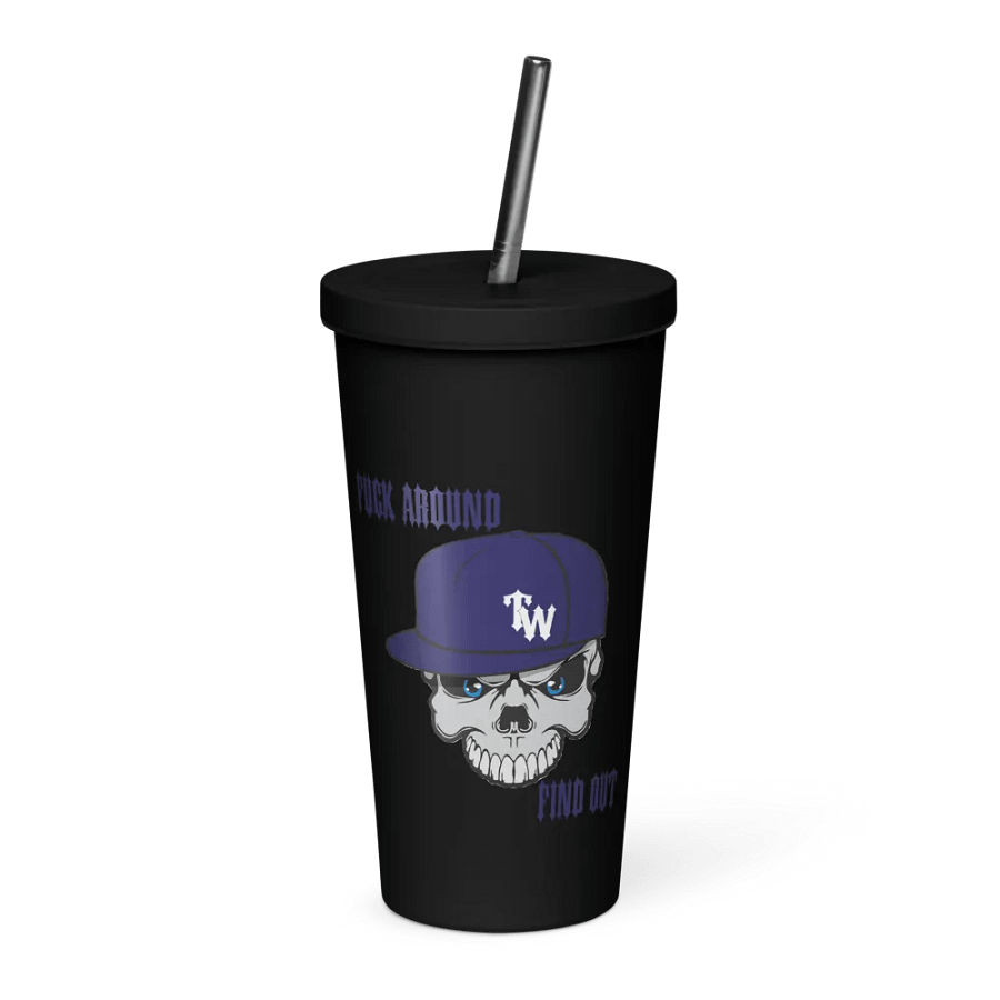 TW FAFO Skull Insulated Tumbler product image (1)
