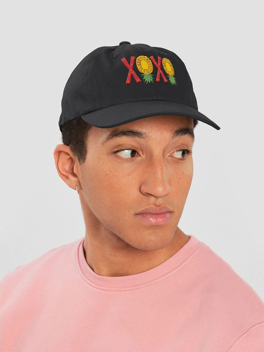 XOXO Embroidered Upside-Down Pineapple low profile cap product image (46)