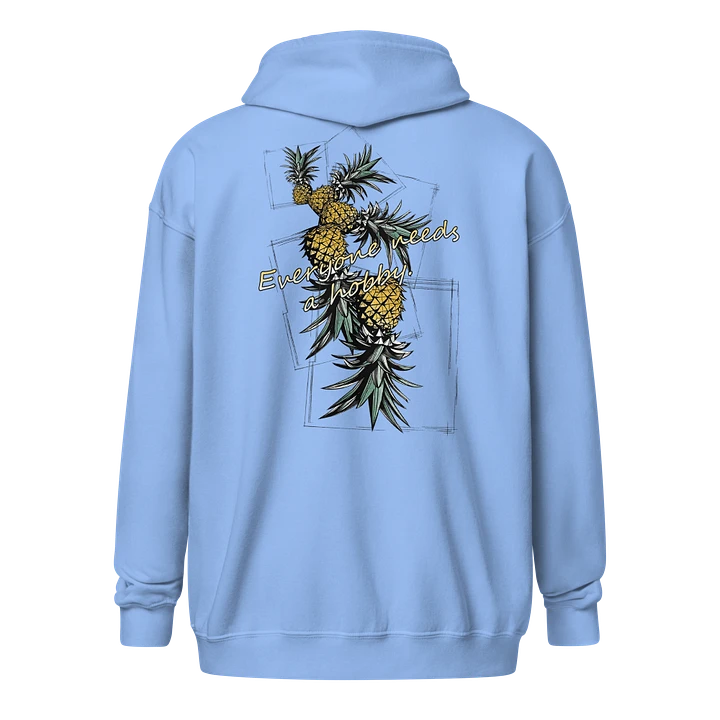 Everyone Needs a Hobby Pineapple Flipping back print zip up Hoodie product image (7)