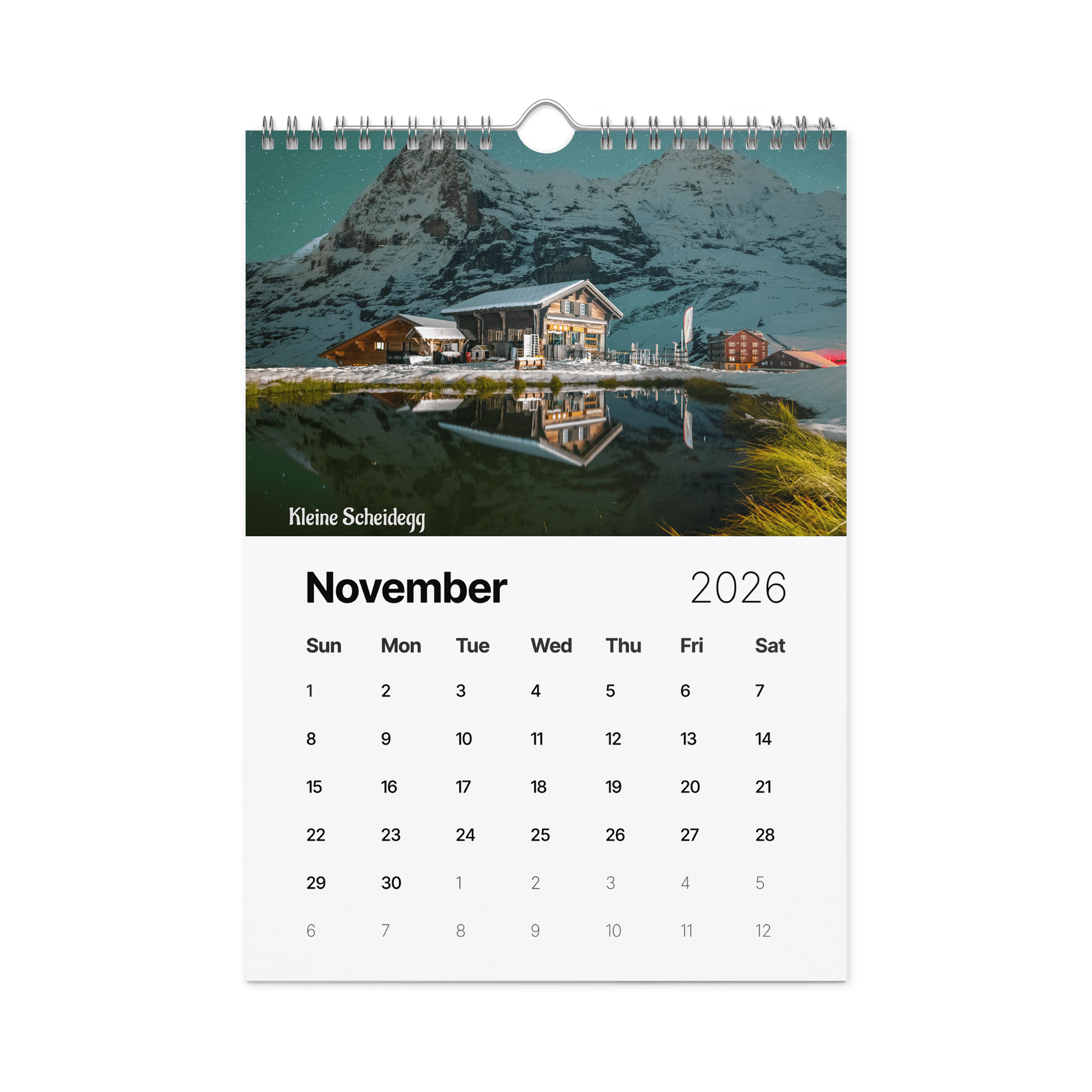 Swiss Landscapes Calendar 2026 product image (12)