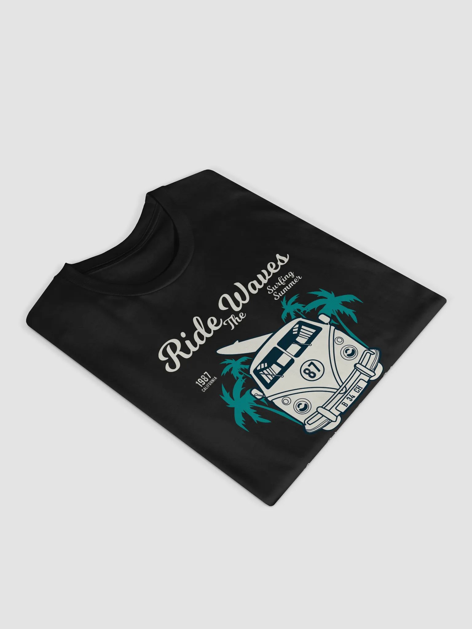 Ride the Waves Vintage Van T-Shirt product image (4)