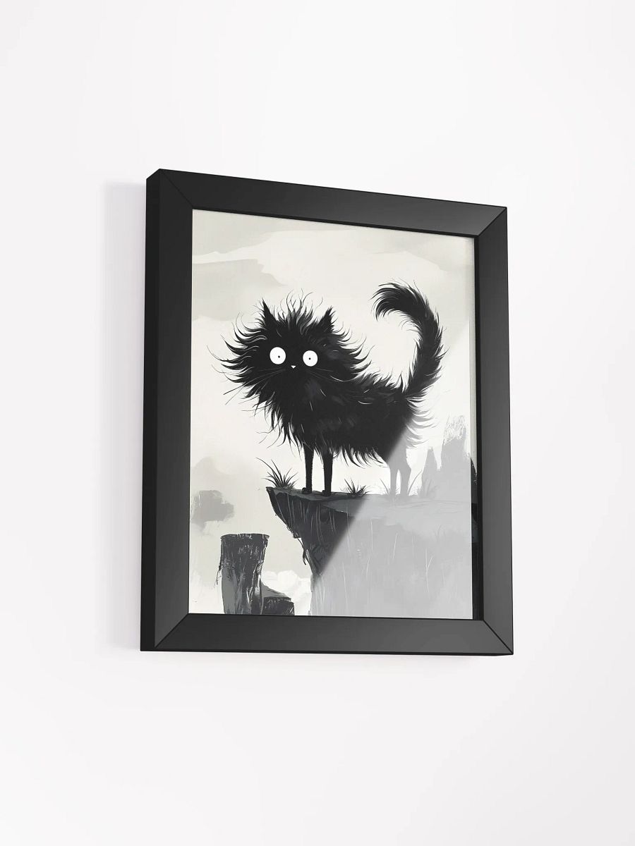 Whimsical Cat Drama Framed Poster product image (3)