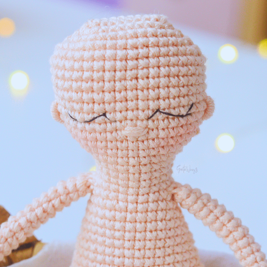 Crochet Doll Base Pattern - Amigurumi Body for Custom Dolls (Digital Download) product image (4)