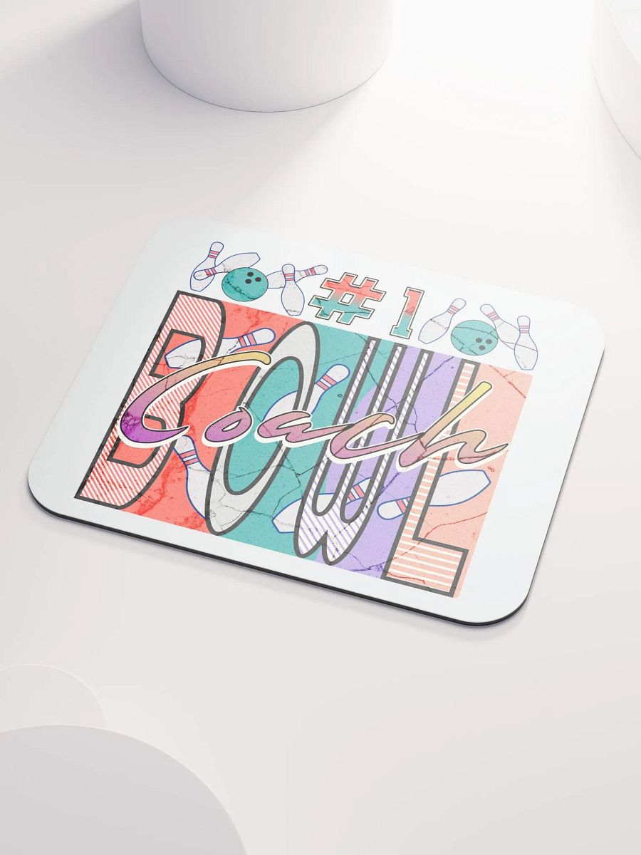 Number 1 Coach Bowling Vibrant Mouse Pad product image (3)
