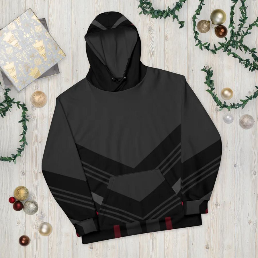Symmetry in Red Unisex Hoodie product image (10)