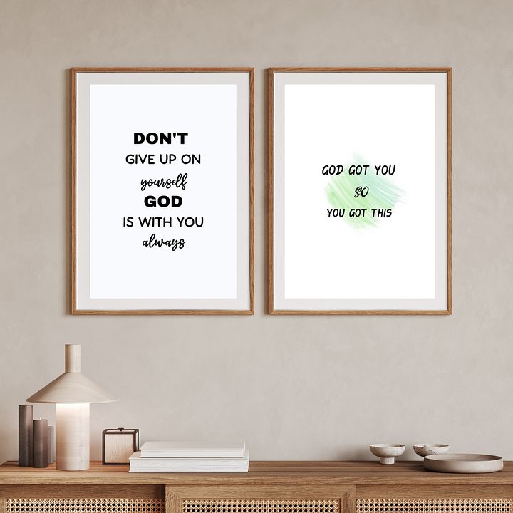 Christian Motivation Printable Wall Art. product image (2)