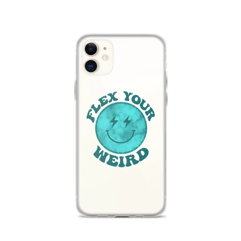 'Flex Your Weird' iPhone Case - Clear product image (20)