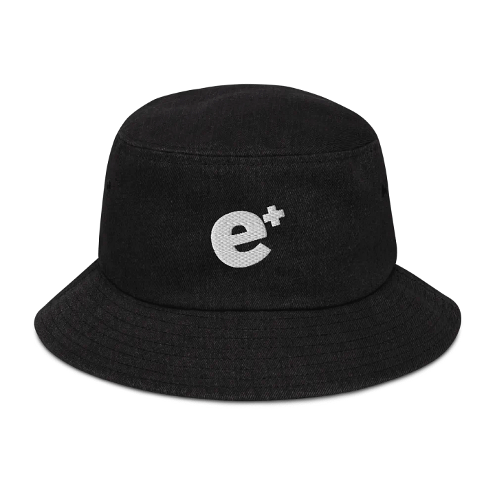 White Logo Denim Bucket Hat product image (1)