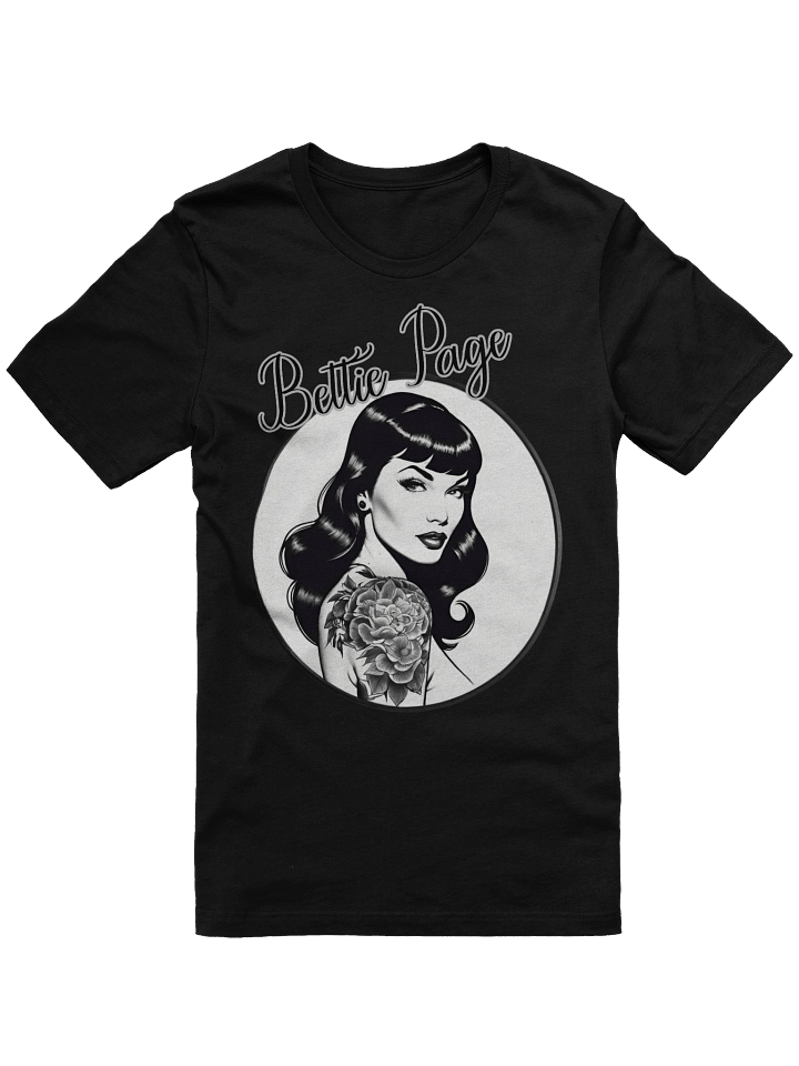 Floral Inked Bettie Page T-Shirt product image (1)