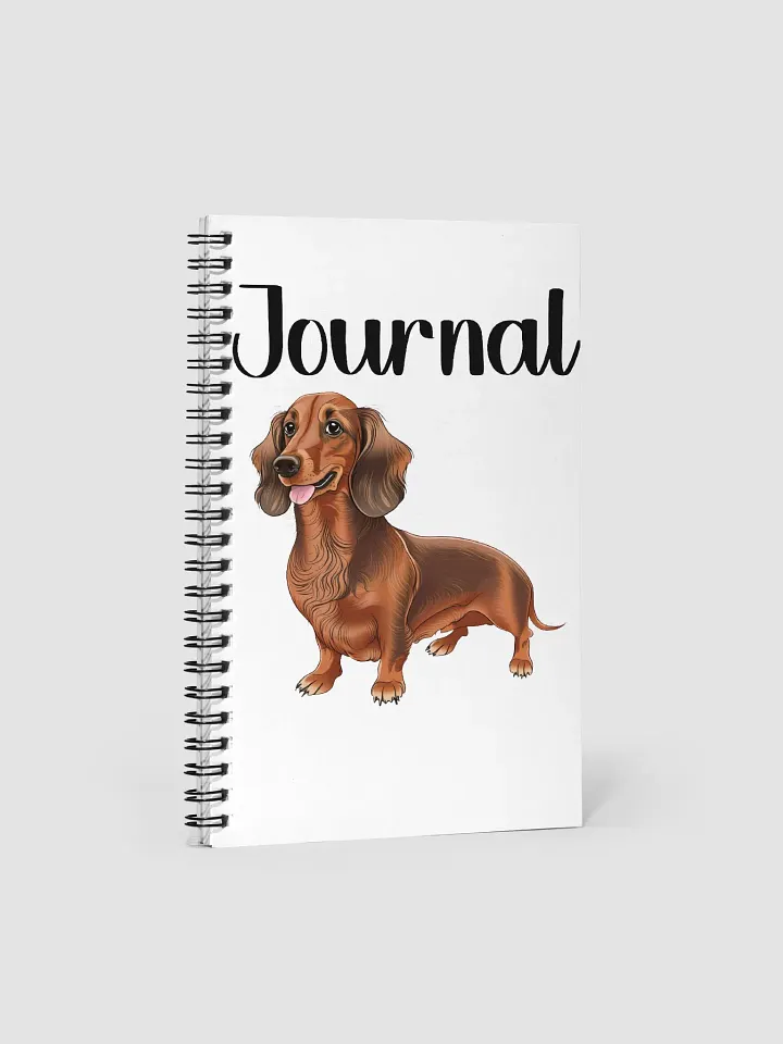 Whimsical Dachshund and Butterfly Dreams Spiral Notebook product image (1)