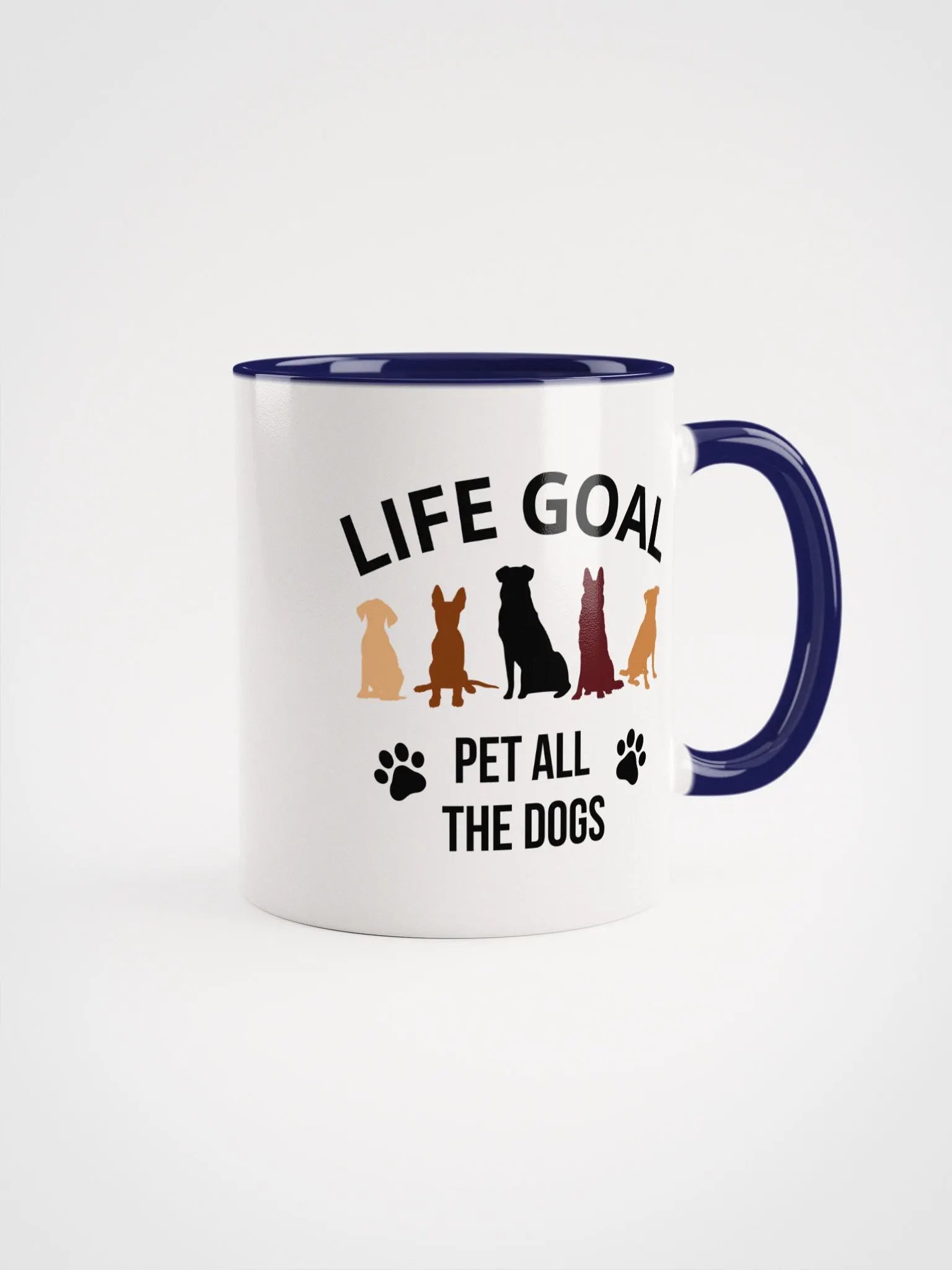 "Life Goal" Ceramic Mug with color inside product image (1)