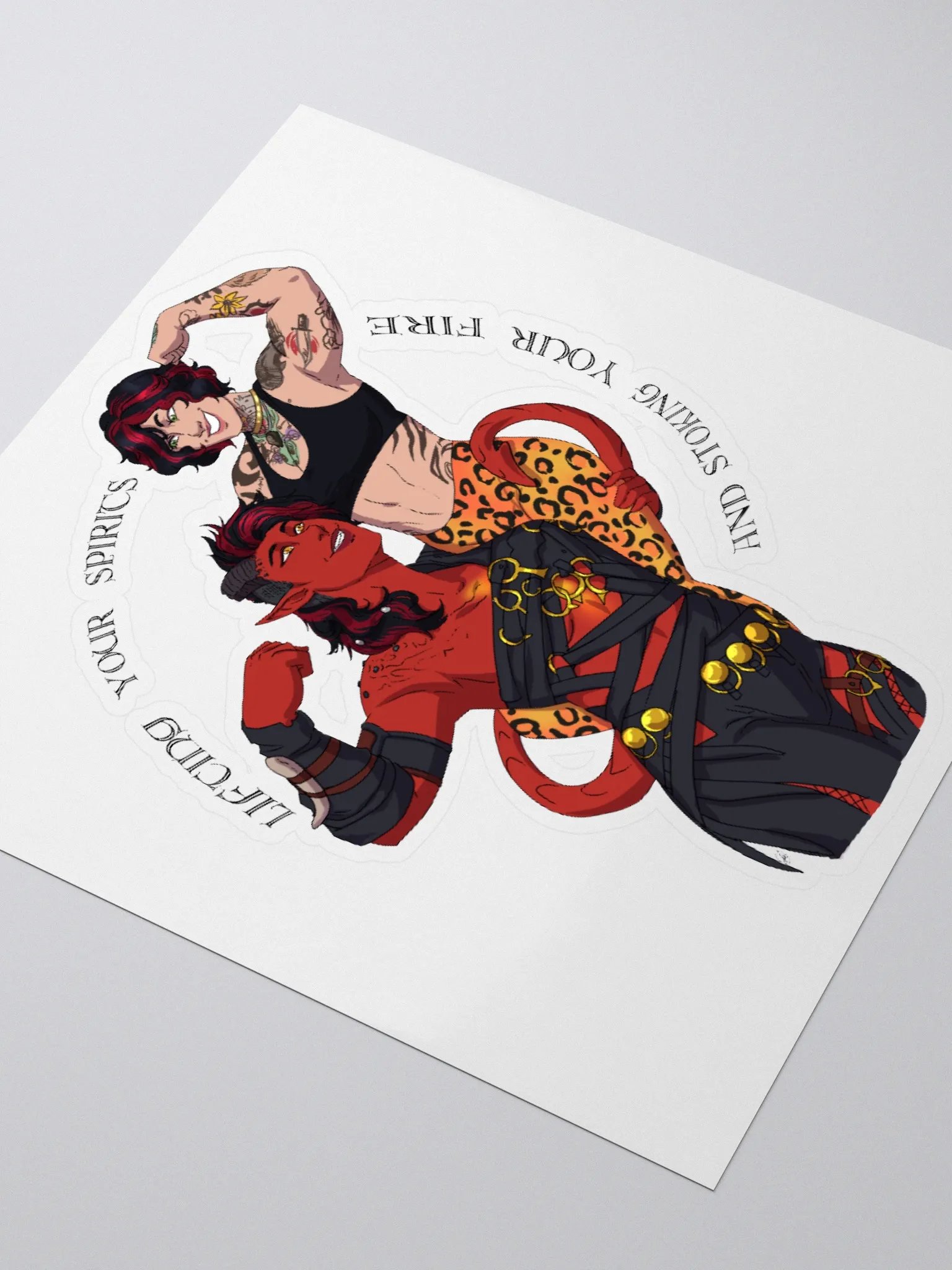 Tiefling x Ivy Combo! - Sticker product image (3)