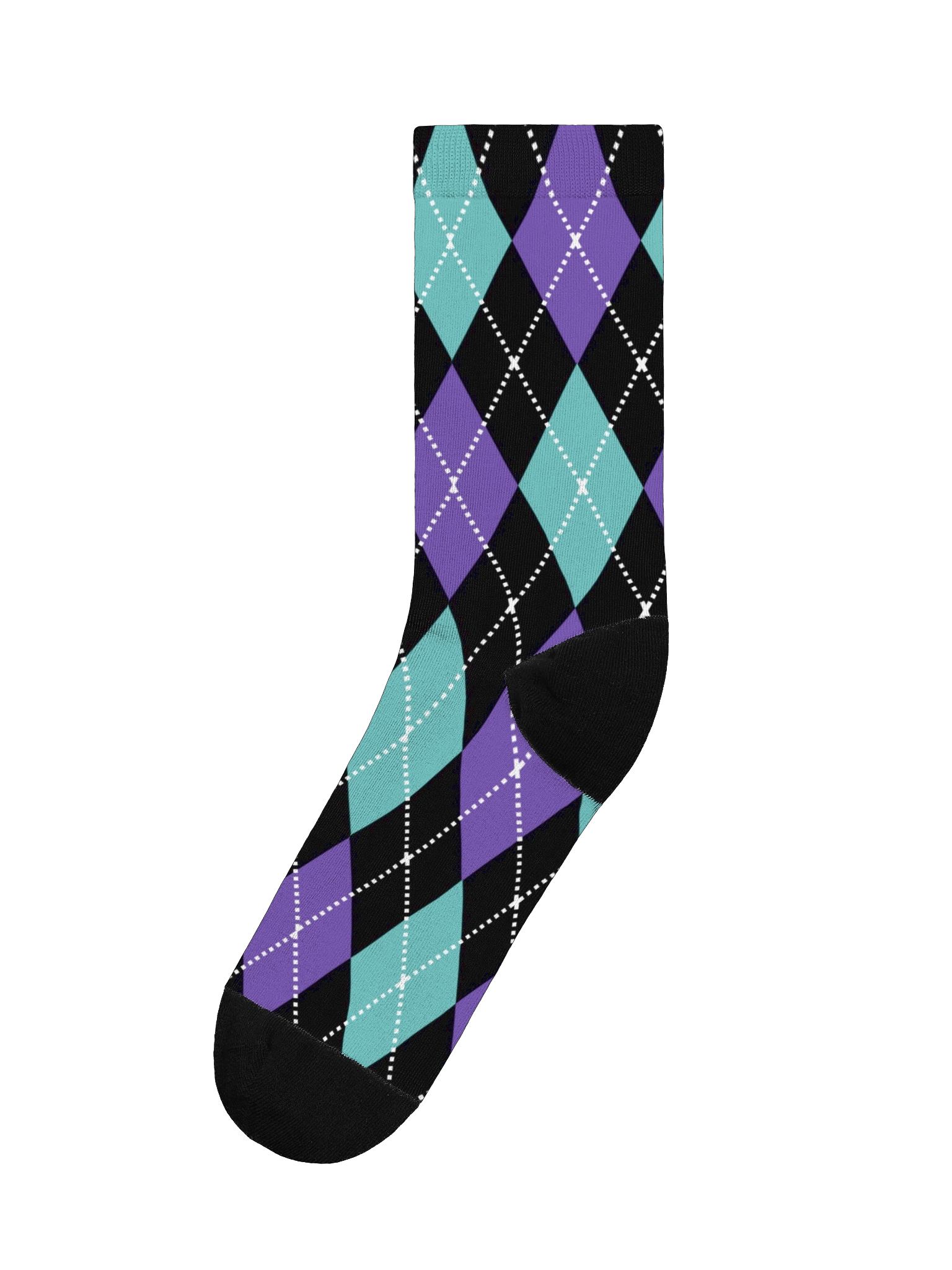 Black Argyle Socks product image (1)