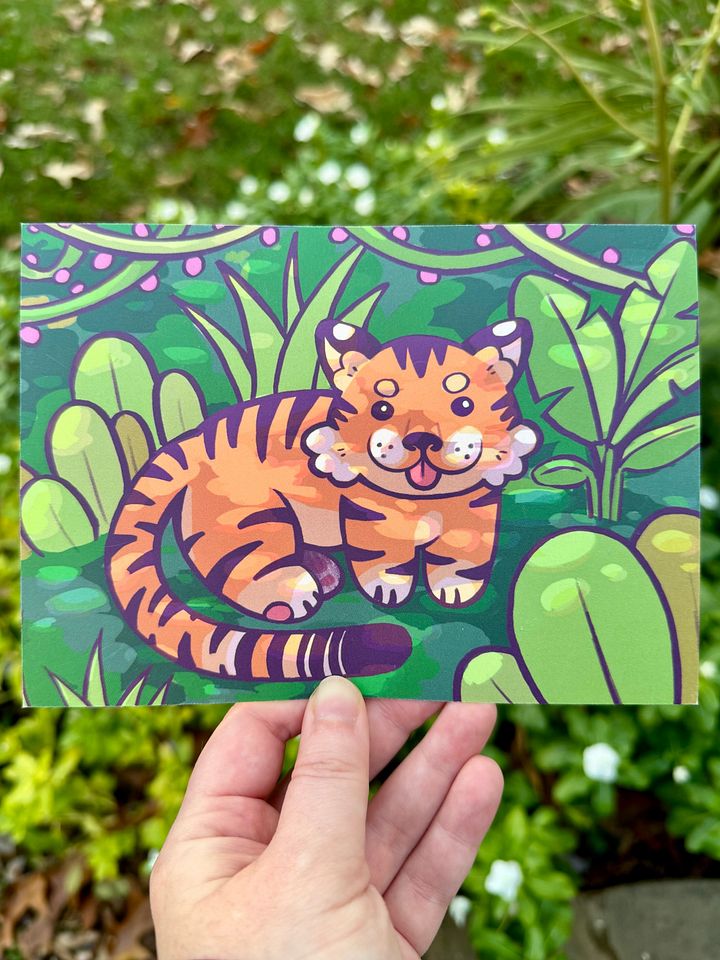 Tiger Baby Postcard Print product image (1)