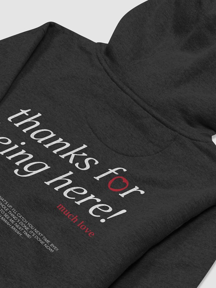 thanks for being here! Hoodie (Red) product image (1)