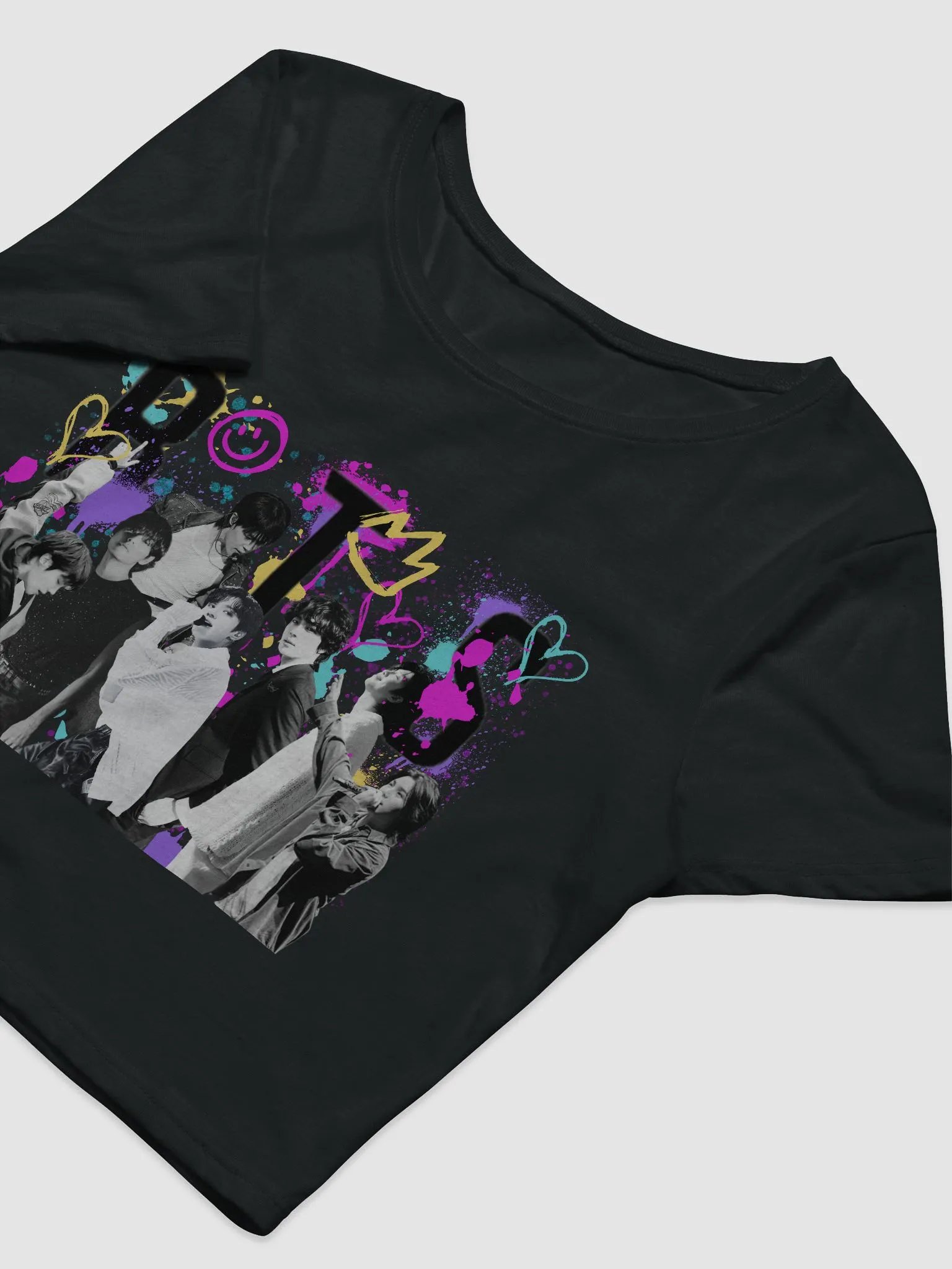 BTS Graffitti Women´s Crop Baby Tee product image (5)