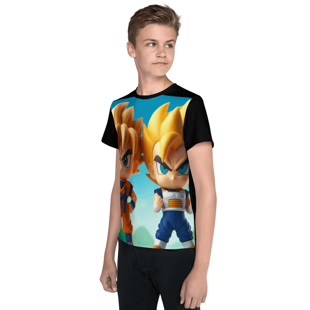 Polera Goku Lander y ChocloVegeta chibis Ssj product image (4)