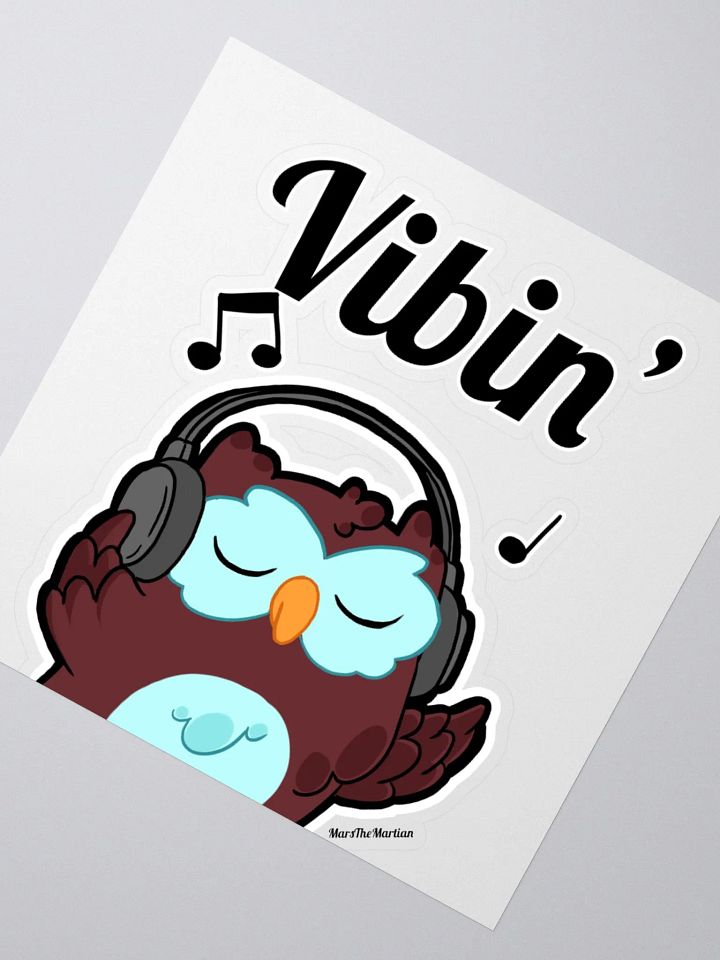 Olly The Owl - Vibin' Sticker 2 product image (6)