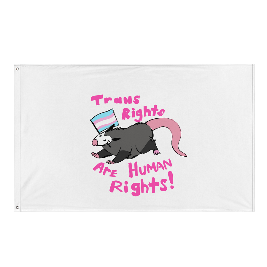 Trans Rights Opossum Flag product image (1)