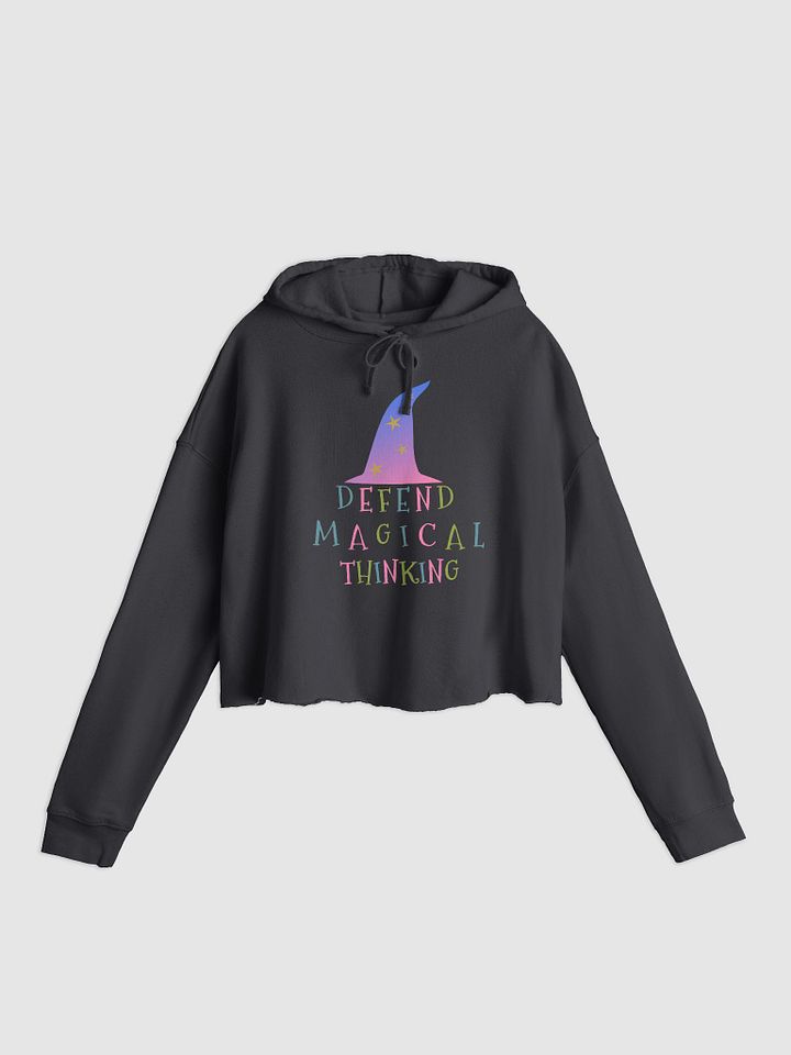 Defend Magical Thinking Crop Hoodie product image (2)