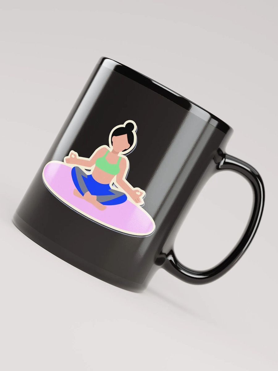 FitYOGAFit Yoga-Inspired Black Coffee Mug product image (7)